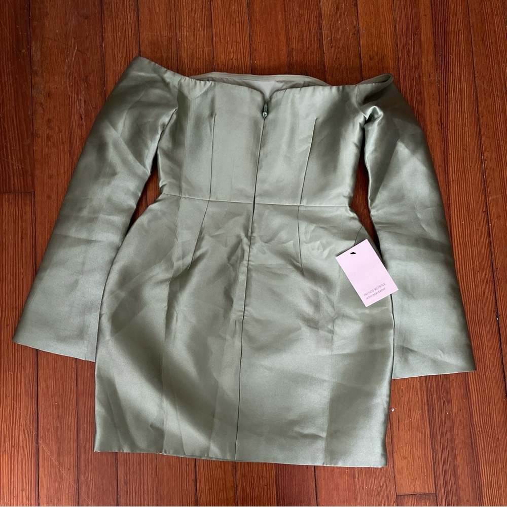 NWT odd muse Ultimate Muse Tulip Skirt Mini Dress in Green Sage Cactus Lilypad - Picture 10 of 10